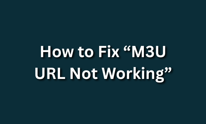 How to Fix “M3U URL Not Working”